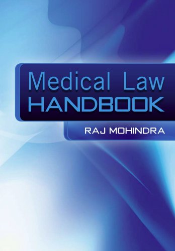 Cover for Raj Mohindra · Medical Law Handbook: The Epidemiologically Based Needs Assessment Reviews, Low Back Pain - Second Series (Paperback Book) [1 New edition] (2008)