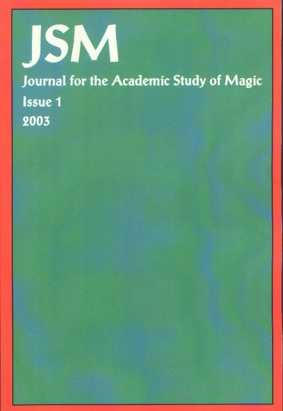 Cover for Alison Butler · Journal for the Academic Study of Magic, Issue 1 (Paperback Book) (2003)