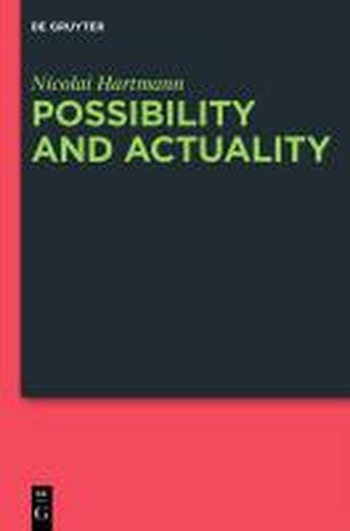 Cover for Nicolai Hartmann · Possibility and Actuality (Hardcover Book) (2013)