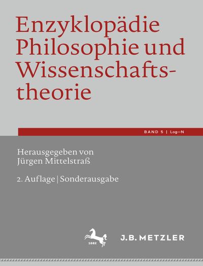 Enzyklopädie Philosophie und Wissenschaftstheorie : Bd. 5 - Jürgen Mittelstraß - Livres - Metzler'sche Verlagsbuchhandlung & Carl  - 9783662677674 - 5 juillet 2024