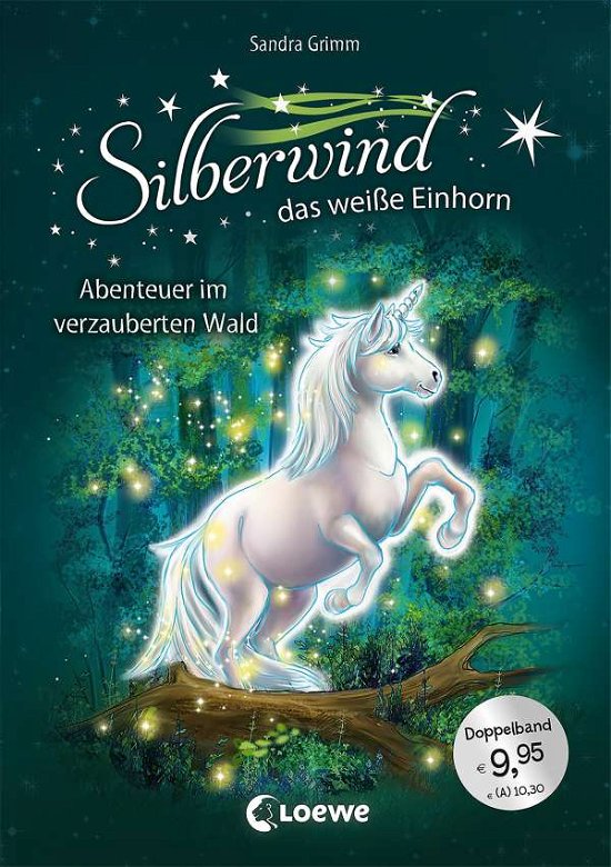 Cover for Sandra Grimm · Silberwind, das weiße Einhorn (Band 5-6) - Abenteuer im verzauberten Wald (Hardcover bog) (2021)