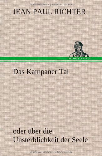 Cover for Jean Paul Richter · Das Kampaner Tal (Hardcover Book) [German edition] (2012)