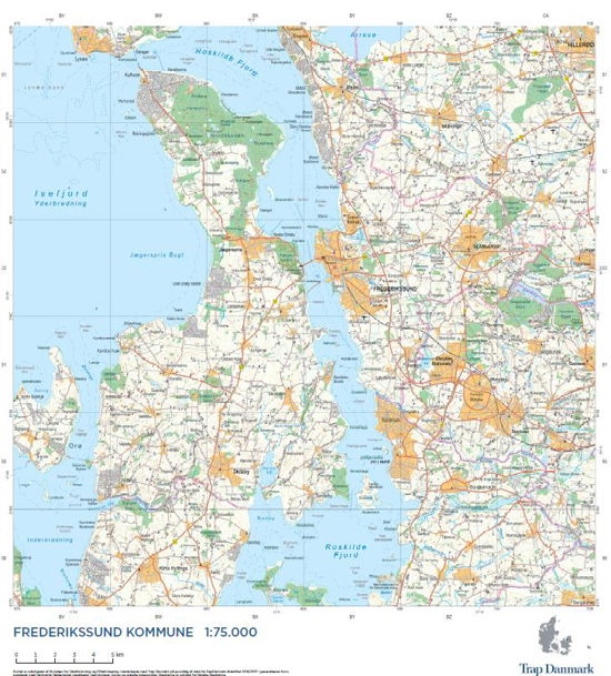 Trap Danmark: Falset kort over Frederikssund Kommune - Trap Danmark - Bøger - Trap Danmark - 9788771811674 - 23. november 2018