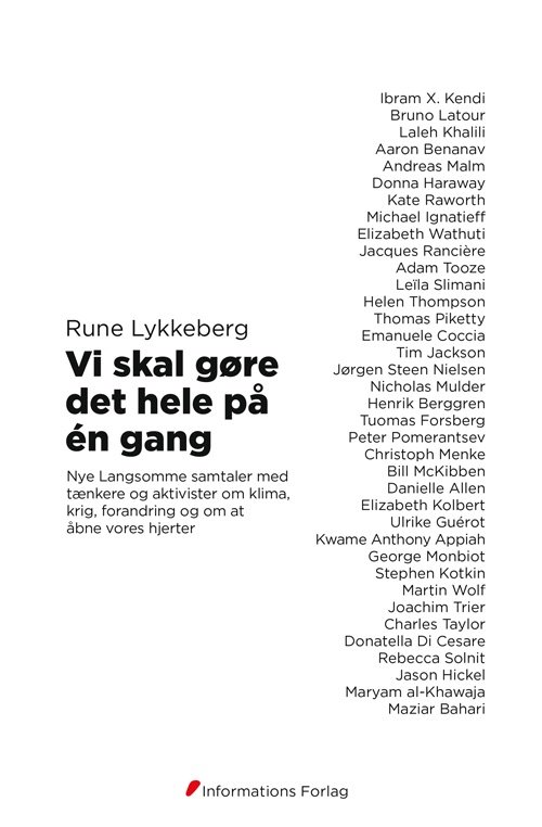Cover for Rune Lykkeberg · Vi skal gøre det hele på én gang (Sewn Spine Book) [1st edition] (2023)