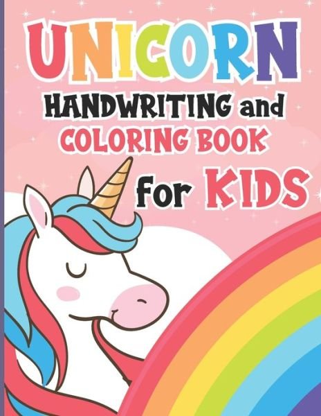 Cover for Htm Publishing · Unicorn Handwriting and Coloring Book for Kids (Paperback Bog) (2020)