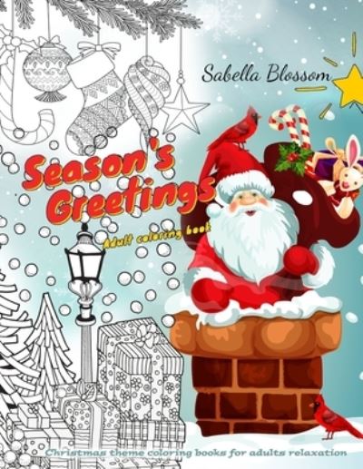 Cover for Sabella Blossom · Season's Greetings Adult coloring book (Paperback Book) (2020)