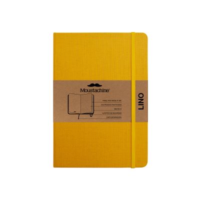 Cover for Moustachine · Moustachine Classic Linen Medium SunFlower Yellow Dotted Hardcover (Book) (2024)