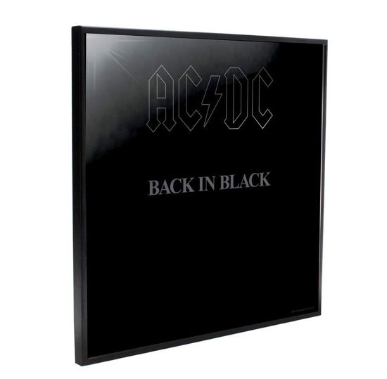 Cover for AC/DC · Back in Black (Crystal Clear Picture) (Picture)