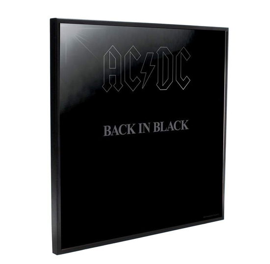 Back in Black (Crystal Clear Picture) - AC/DC - Fanituote - AC/DC - 0801269132675 - 