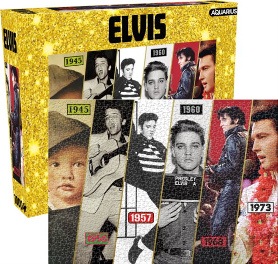 Elvis Timeline 1000 Piece Jigsaw Puzzle - Elvis Presley - Brætspil - AQUARIUS - 0840391157675 - 