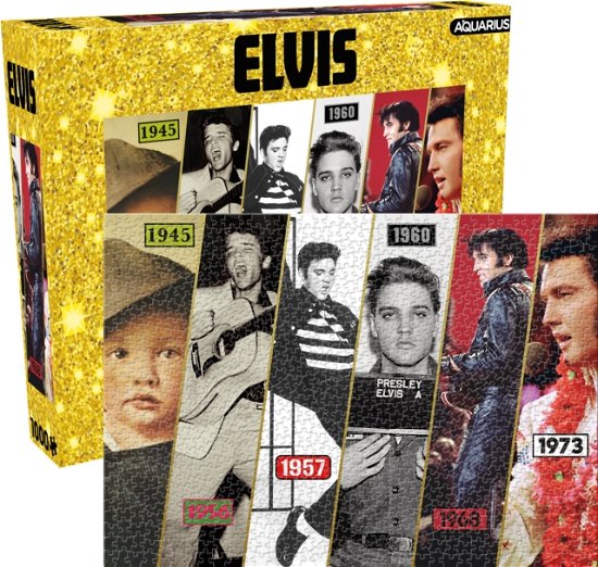 Elvis Timeline 1000 Piece Jigsaw Puzzle - Elvis Presley - Brettspill - AQUARIUS - 0840391157675 - 