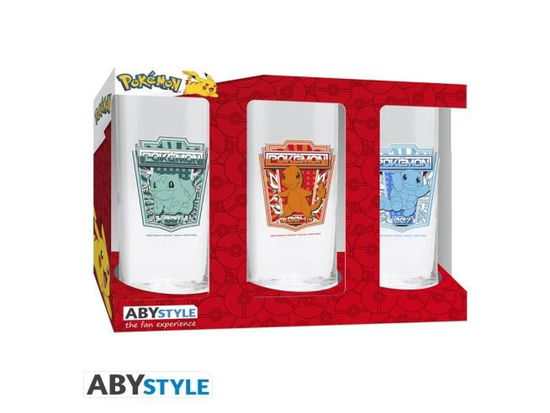 Cover for Pokemon: ABYStyle · Pokemon 3 Glass Set (MERCH)