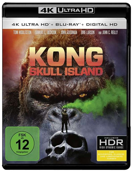 Cover for Tom Hiddleston,samuel L.jackson,john Goodman · Kong: Skull Island (4K UHD Blu-ray) (2017)