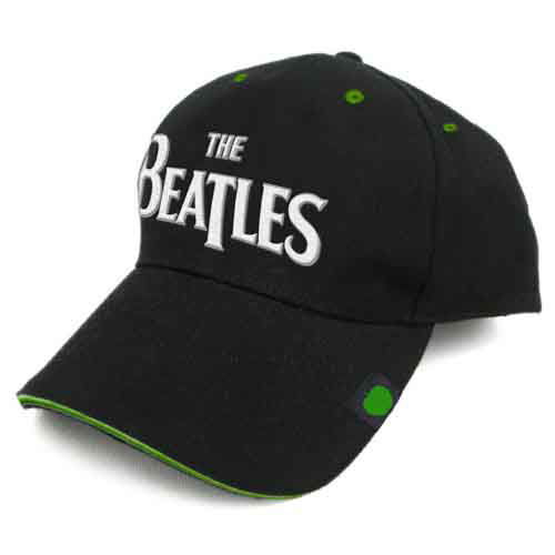 Cover for The Beatles · The Beatles Unisex Baseball Cap: Drop T Logo Sandwich Peak (Black) (Badge) (CLOTHES) [Black - Unisex edition] (2015)