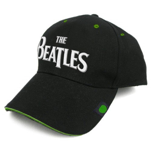Cover for The Beatles · The Beatles Unisex Baseball Cap: Drop T Logo (Badge) (Klær) [Black - Unisex edition]