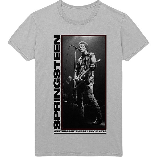 Cover for Bruce Springsteen · Bruce Springsteen Unisex T-Shirt: Wintergarden Photo (T-shirt) [size S] [Grey - Unisex edition]