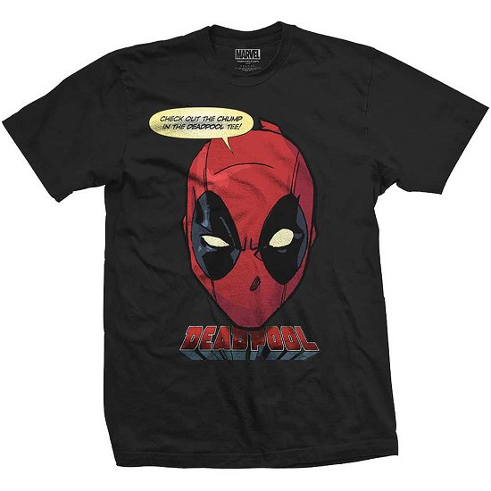 Marvel Comics Unisex T-Shirt: Deadpool Chump - Marvel Comics - Koopwaar - Bravado - 5056170613675 - 