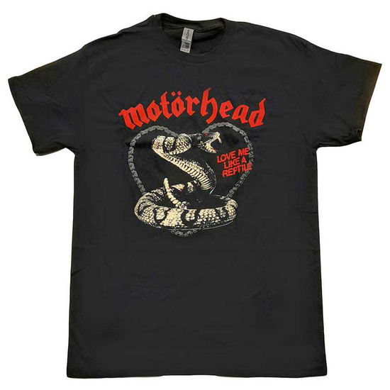 Motorhead Unisex T-Shirt: Love Me Like A Reptile - Motörhead - Gadżety -  - 5056561057675 - 28 października 2022