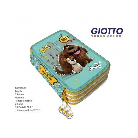 Cover for Pets · Pets - Astuccio 3 Zip Elios &amp; Giotto (MERCH)