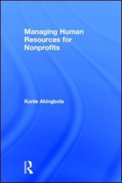 Cover for Kunle Akingbola · Managing Human Resources for Nonprofits (Hardcover bog) (2015)