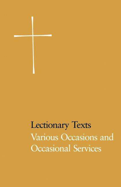 Cover for Episcopal Church · Lectionary Texts Pew Edition: Various Occasions and Occasional Services (Paperback Book) (2000)