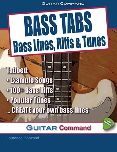 Cover for Laurence Harwood · Bass Tabs: Bass Lines, Riffs &amp; Tunes (Paperback Book) (2014)