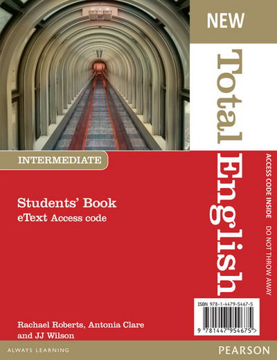 Cover for Rachael Roberts · New Total English Intermediate eText Students' Book Access Card - Total English (N/A) [Special edition] (2013)