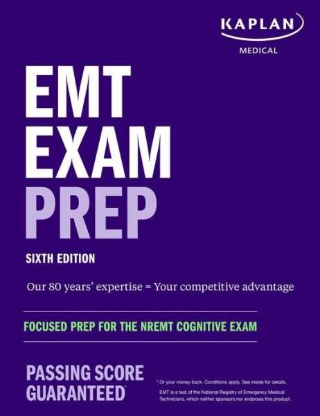 Cover for Kaplan Medical · EMT Exam Prep, Sixth Edition: Focused Prep for the NREMT Cognitive Exam - Kaplan Test Prep (Paperback Book) (2023)