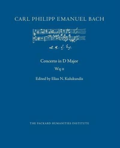 Cover for Carl Philipp Emanuel Bach · Concerto in D Major, Wq 11 (Paperback Book) (2018)