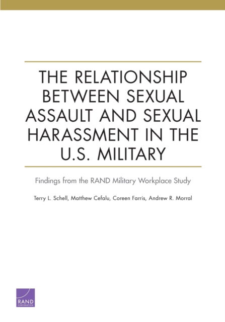 Cover for Terry L Schell · The Relationship Between Sexual Assault and Sexual Harassment in the U.S. Military: Findings from the RAND Military Workplace Study (Paperback Book) (2021)