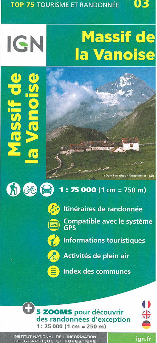 Cover for Ign · TOP75: 75003 Massif de la Vanoise (Print) (2015)