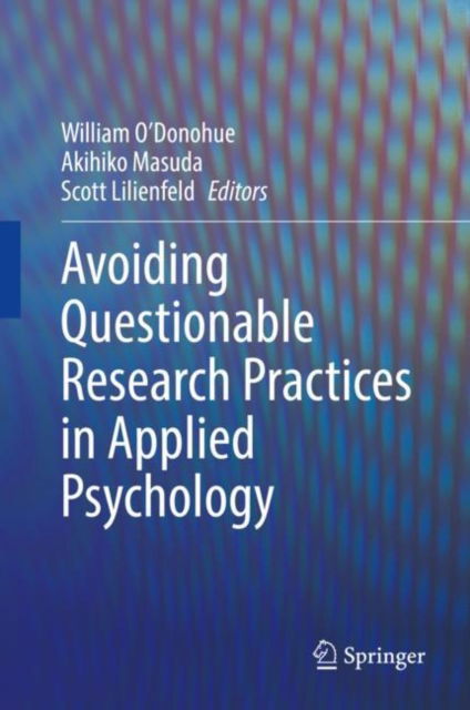 Cover for Avoiding Questionable Research Practices in Applied Psychology (Hardcover Book) [2022 edition] (2022)