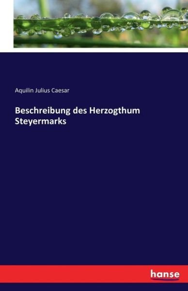 Beschreibung des Herzogthum Stey - Caesar - Books -  - 9783742831675 - August 11, 2016