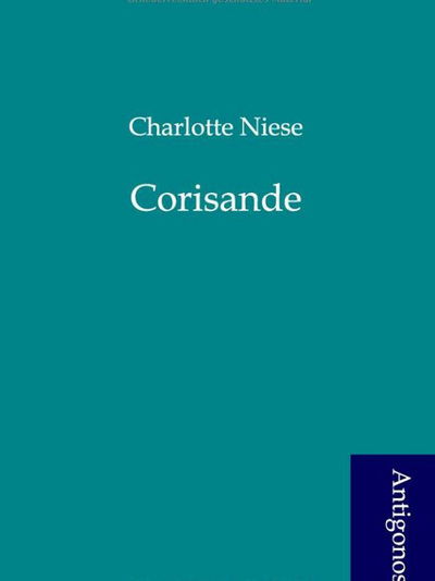 Cover for Charlotte Niese · Corisande (Paperback Book) [German edition] (2012)