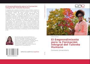 Cover for García · El Emprendimiento para la Formac (Buch)
