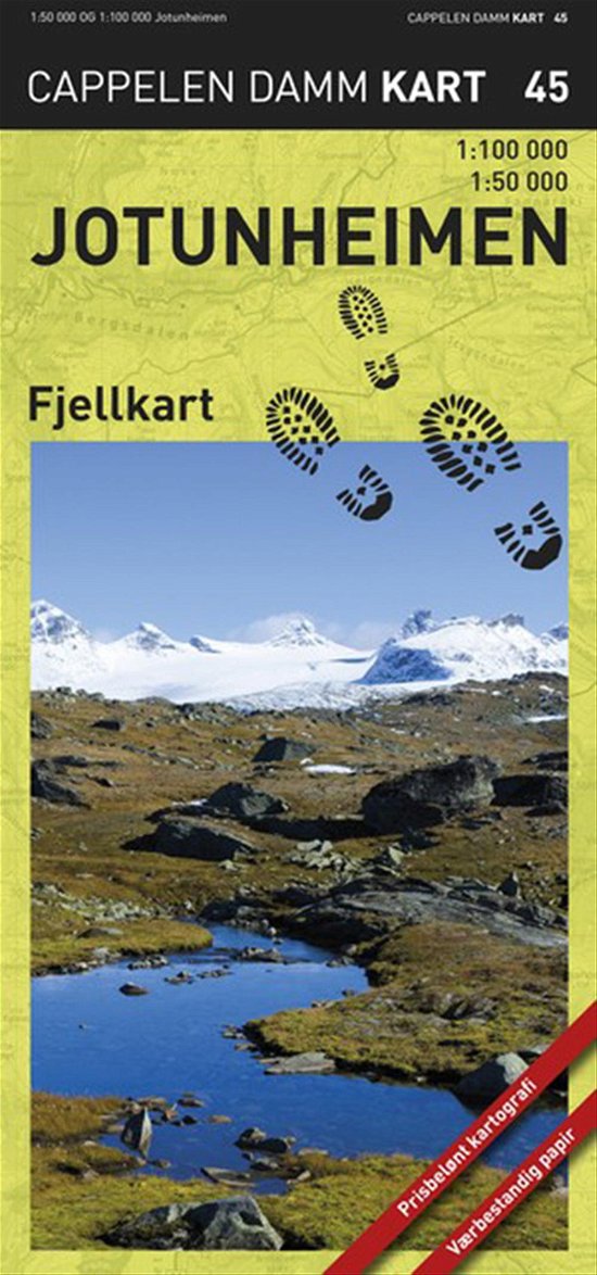 Cover for Cappelen Damm · CK: Jotunheimen fjellkart (Innbunden bok) (2017)