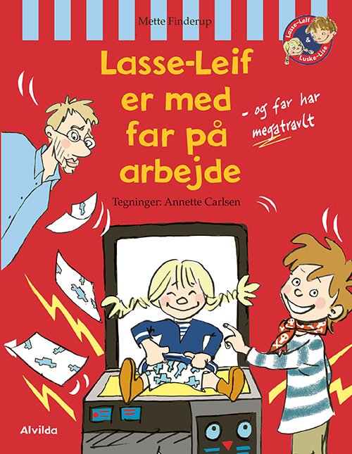 Cover for Mette Finderup · Lasse-Leif: Lasse-Leif er med far på arbejde (Bound Book) [1º edição] (2020)