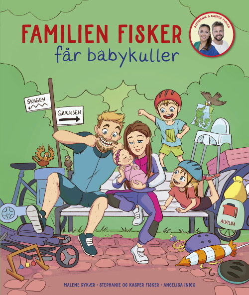 Cover for Malene Rykær, Kasper Fisker, Stephanie Fisker · Familien Fisker: Familien Fisker får babykuller (Bound Book) [1st edition] (2023)