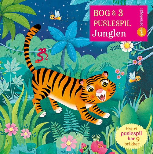 Cover for Sam Taplin · Bog og 3 puslespil: Om Junglen (Cardboard Book) [1e uitgave] (2020)