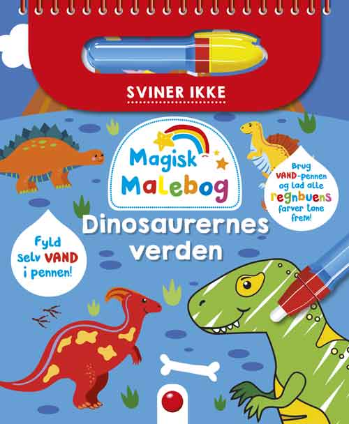 Cover for Magisk malebog: Magisk malebog: Dinosaurernes verden (Spiralbuch) [1. Ausgabe] (2025)