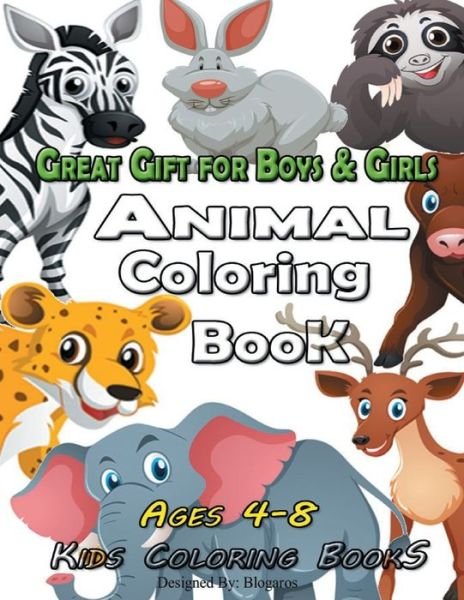 Cover for Blogaros · Animal Coloring Book (Paperback Bog) (2020)