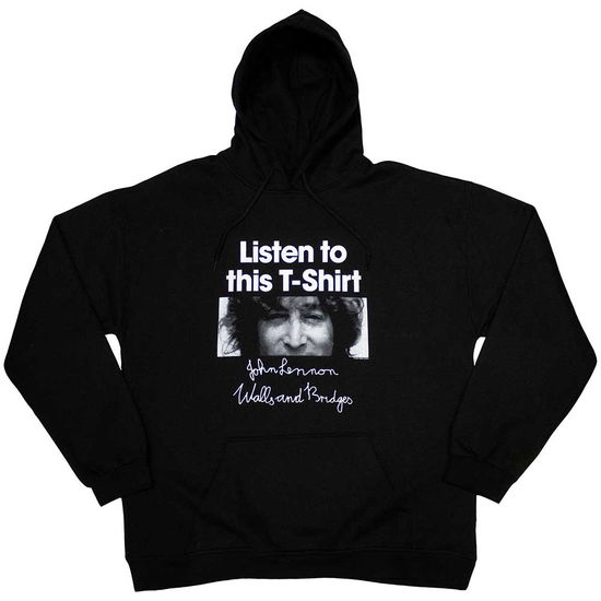 Cover for John Lennon · John Lennon Unisex Pullover Hoodie: Listen To This (Hoodie)