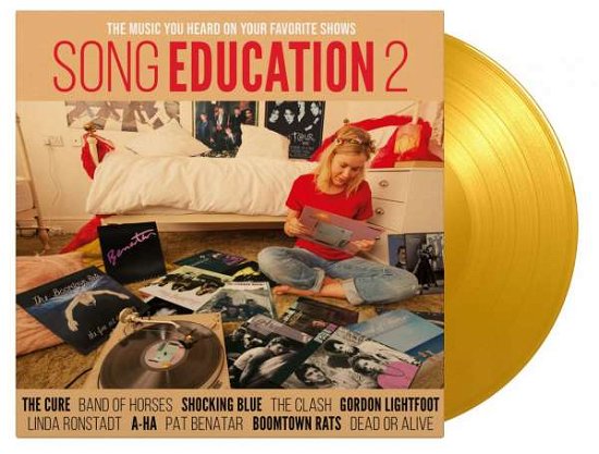 Cover for Song Education 2 (Music You Heard on Your Favorite · Song Education 2 (Yellow Vinyl) (LP) [Limited edition] (2021)