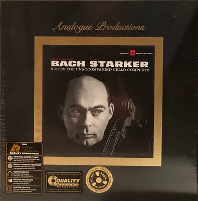 Cover for Janos Starker · Bach: Suites For Unaccompanied Cello Complete (LP) (2020)