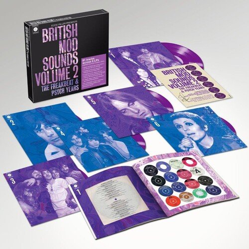 Eddie Piller Presents - British Mod Sounds Of The 1960s Volume 2: The Freakbeat & Psych Years (Purple Vinyl) - Various Artists - Muziek - DEMON RECORDS CURATED COMPILATION - 5014797907676 - 17 februari 2023