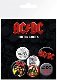 AC/DC - Badge Pack - Mix X4 - Ac/Dc: Gb Eye - Merchandise - Gb Eye - 5028486343676 - June 3, 2019
