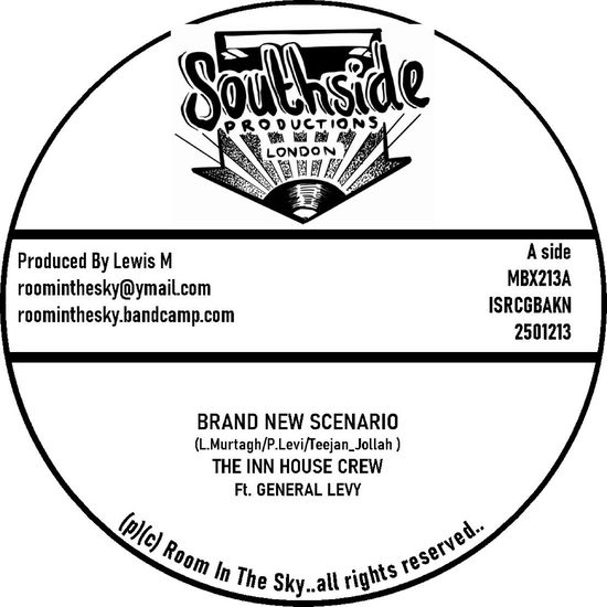 Cover for Inn House Crew ft. General Levy and Laylah Arrada · Brand New Scenario / Alegria (7&quot;) [RSD 2025 edition] (2025)