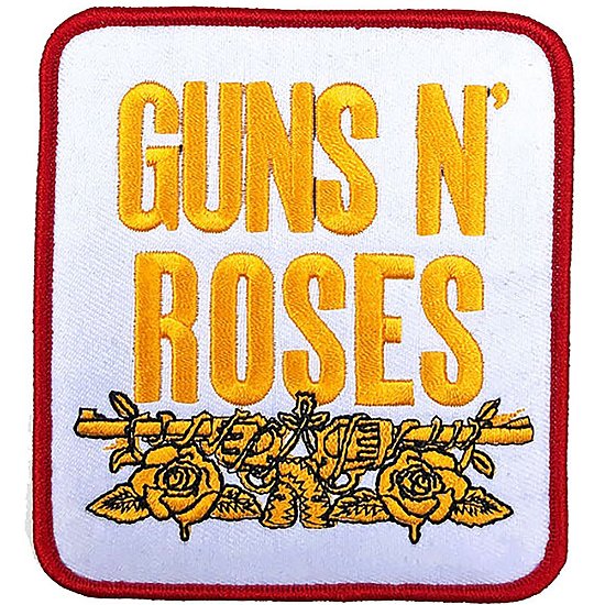 Cover for Guns N Roses · Guns N' Roses Standard Woven Patch: Stacked White (Patch)