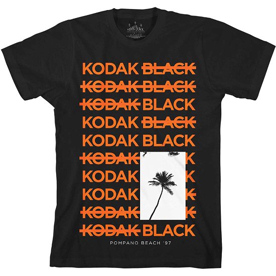 Kodak Black Unisex T-Shirt: Palm - Kodak Black - Merchandise -  - 5056368688676 - 