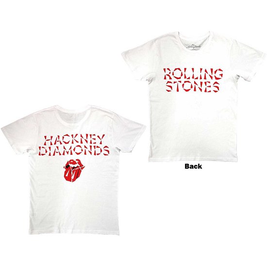 The Rolling Stones Unisex T-Shirt: Hackney Diamonds (Back Print) - The Rolling Stones - Koopwaar -  - 5056737200676 - 